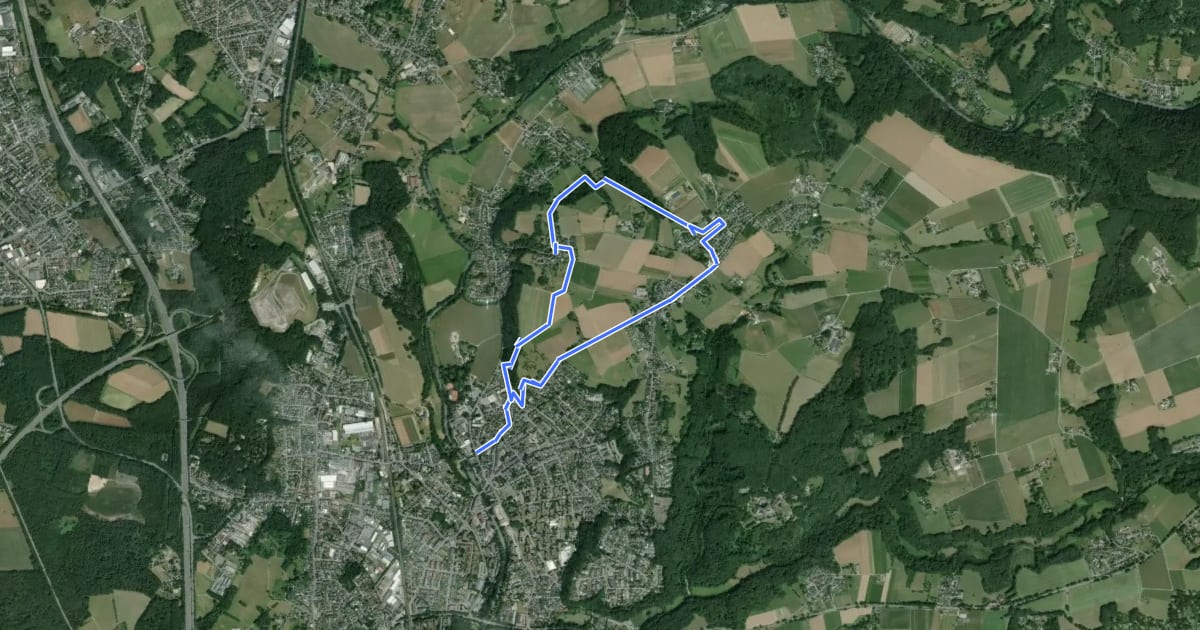 Маршрут Obstweg [4] на спутниковом снимке