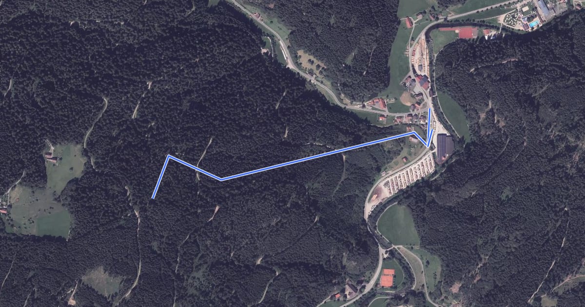 Маршрут Ochsenhütte - Vor Wildschapbach на спутниковом снимке