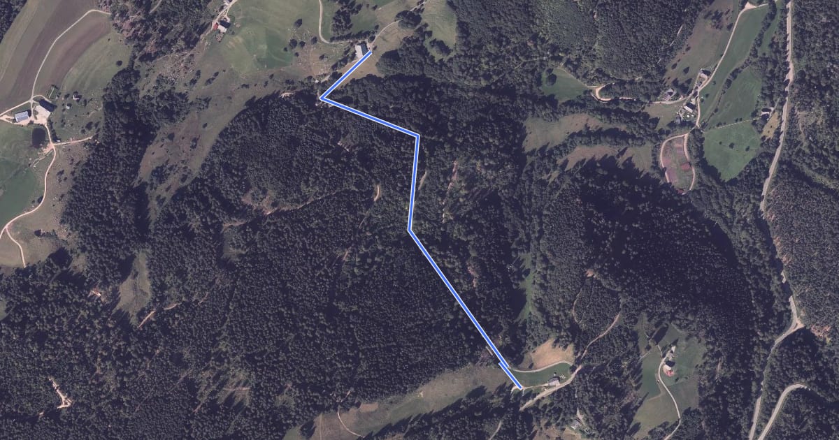 Маршрут Ochsenhof - Lift- und Wanderhäusle Rohrhardsberg на спутниковом снимке