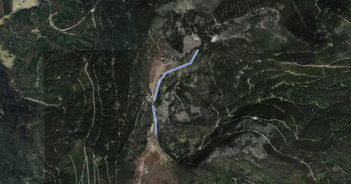 Маршрут Ochsenstall - Hornisgrinde Windpark на спутниковом снимке