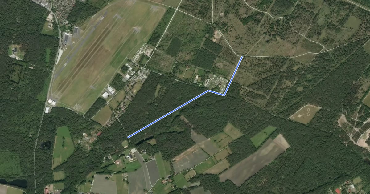 Маршрут Ochsentour (Zuweg Bokelfenner Straße) на спутниковом снимке