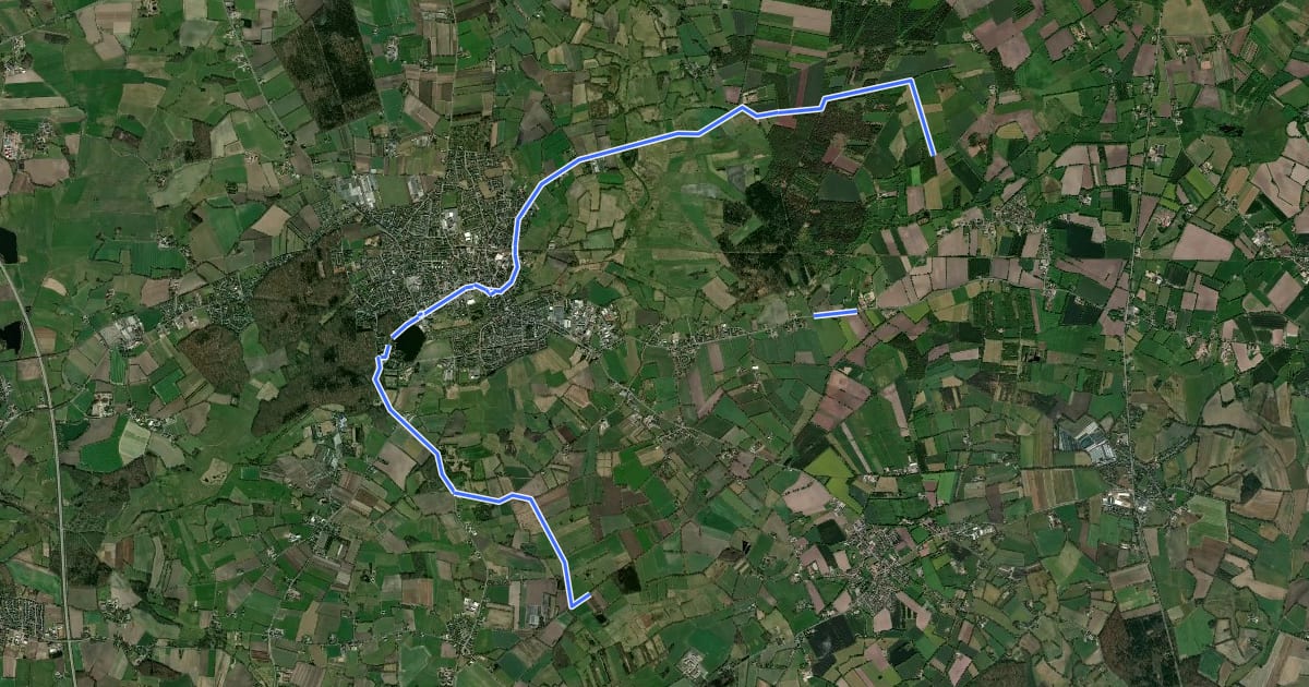Маршрут Ochsenweg, Exkurs Barmstedt на спутниковом снимке