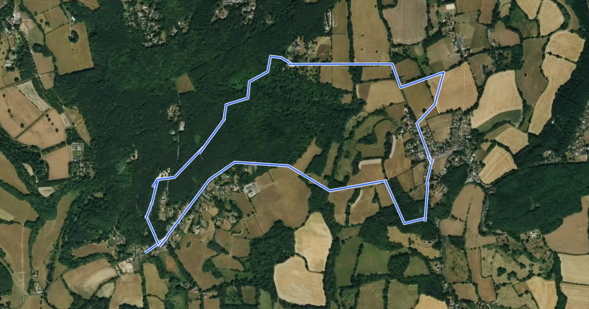 Маршрут Octavia Hill centenary trail east на спутниковом снимке