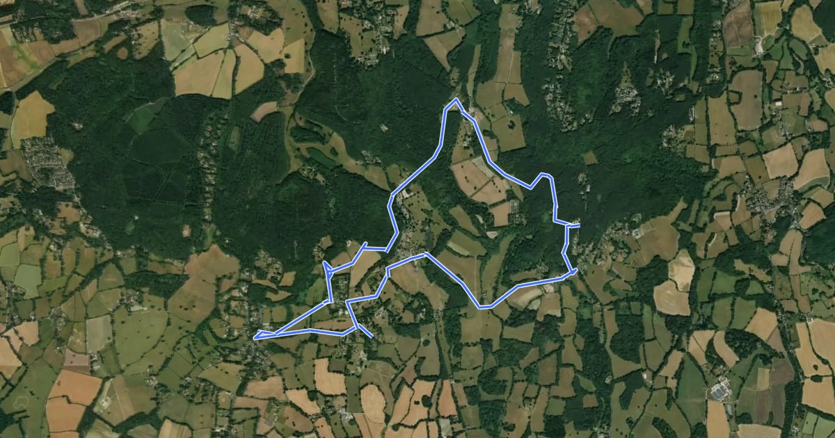 Маршрут Octavia Hill Centenary walk west на спутниковом снимке