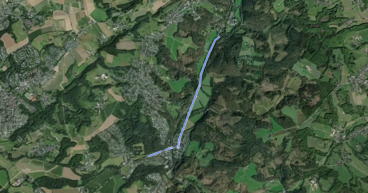 Маршрут Odenthal (62) - Odenthal (63) на спутниковом снимке
