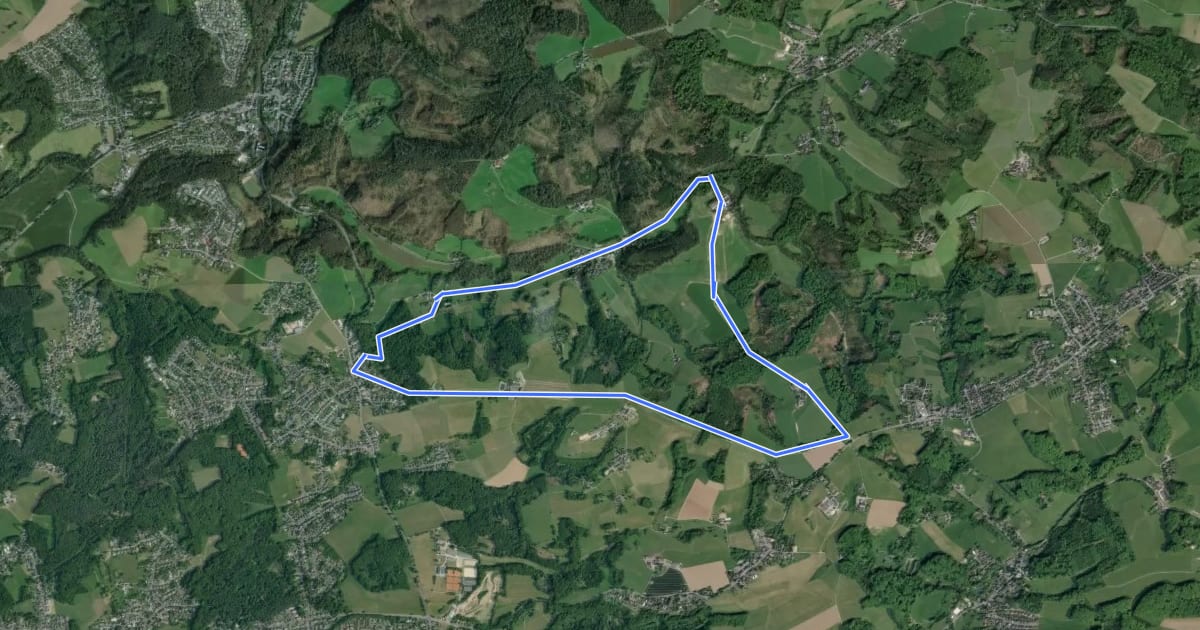 Маршрут Odenthal Rundweg A4 на спутниковом снимке