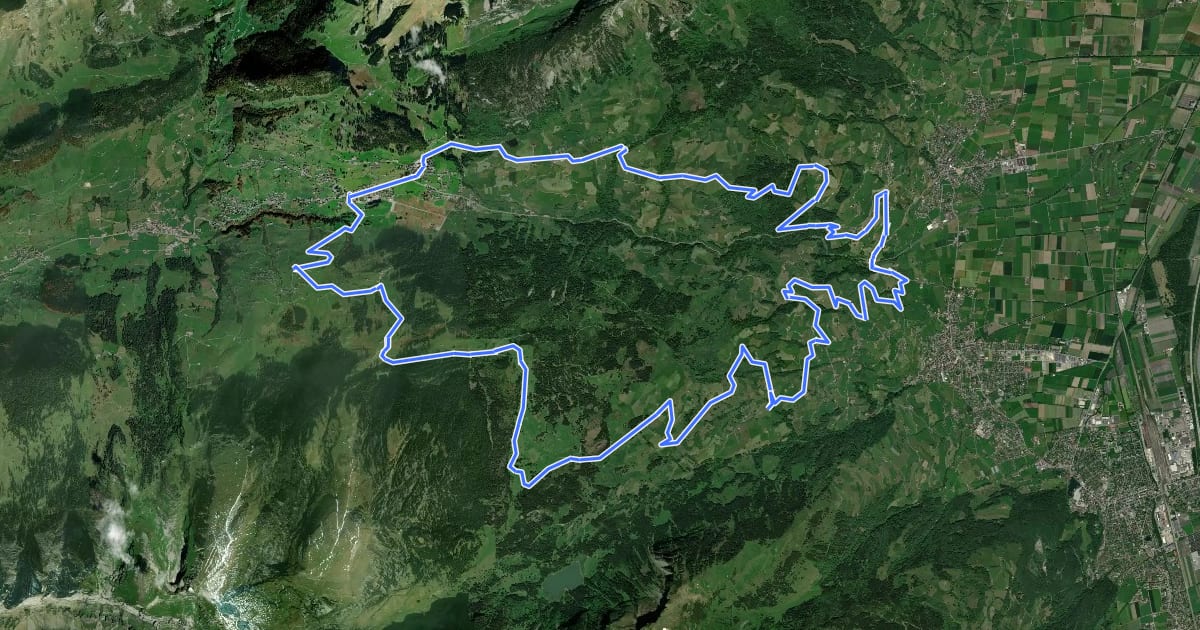 Маршрут Oelberg Bike на спутниковом снимке