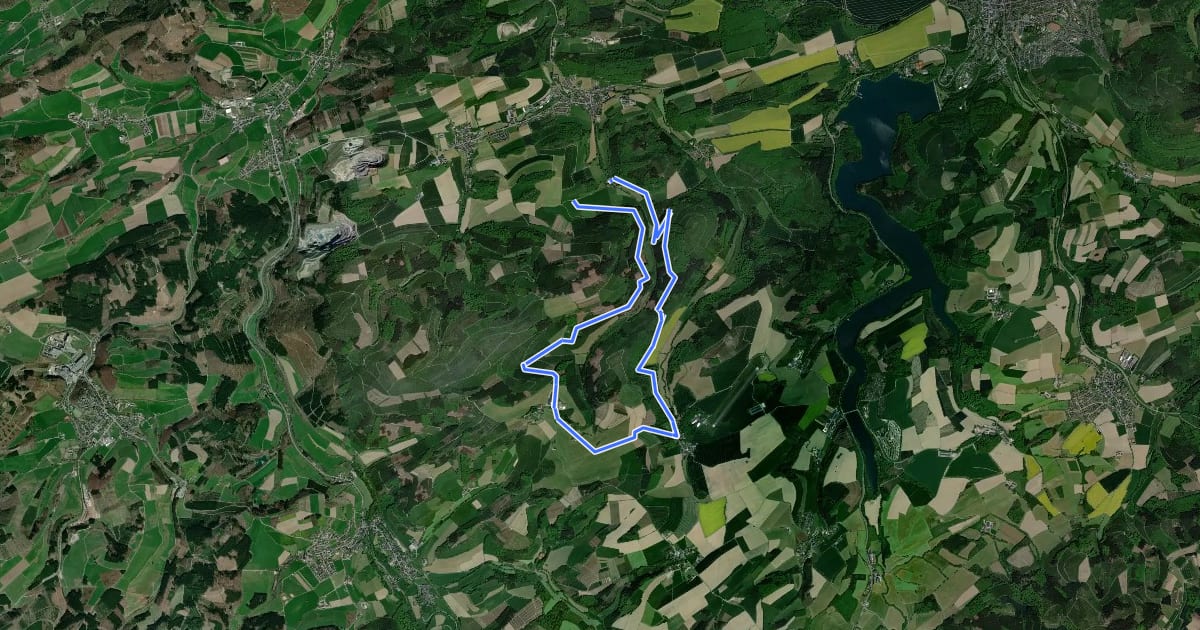 Маршрут Oesterberge Rundweg A6 на спутниковом снимке