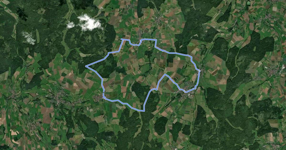 Маршрут Ofenbachsteich-Tour на спутниковом снимке