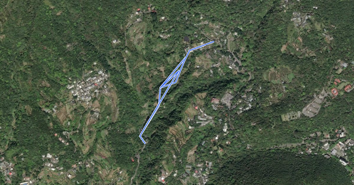 Маршрут 陽峰古道 Off Road на спутниковом снимке