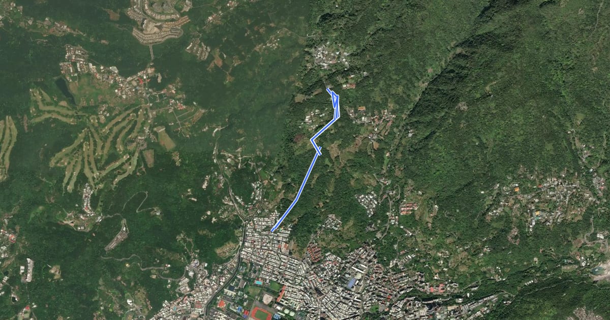 Маршрут 阿昌林道 Off Road 下坡道 на спутниковом снимке
