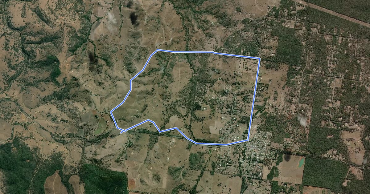 Маршрут Ogilvie Trail на спутниковом снимке