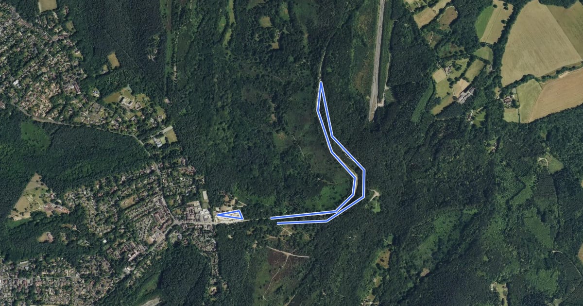 Маршрут Old A3 Trail, Hindhead на спутниковом снимке