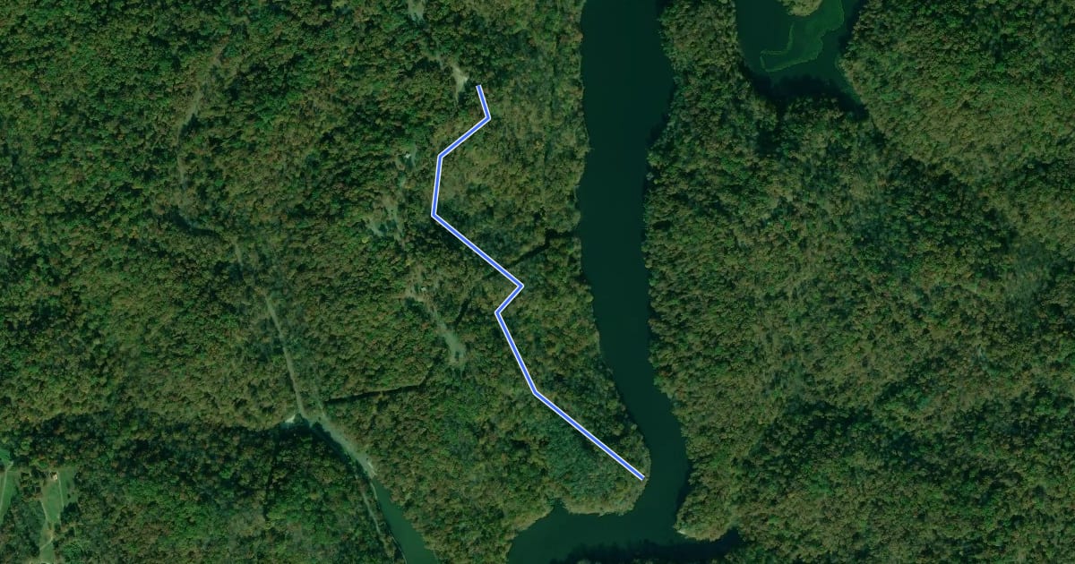 Маршрут Old Beach Trail на спутниковом снимке
