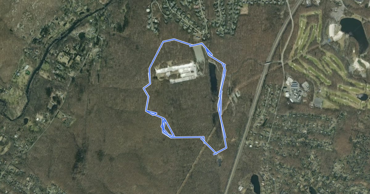 Маршрут Old Cedar Trail на спутниковом снимке