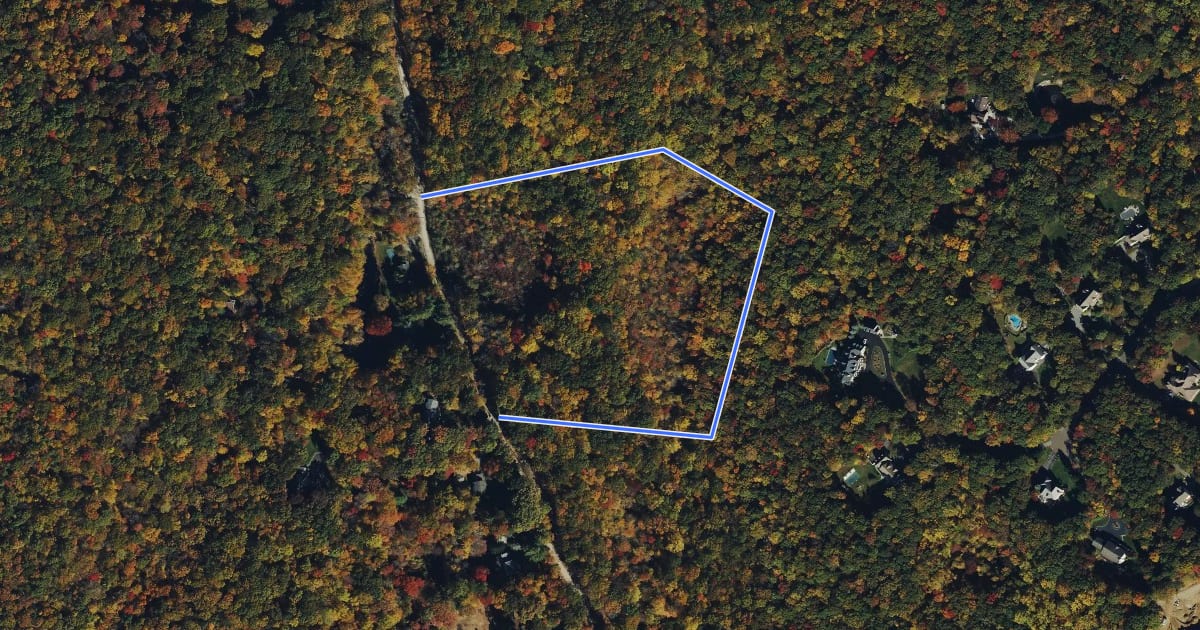 Маршрут Old Church Lane Preserve Trail на спутниковом снимке