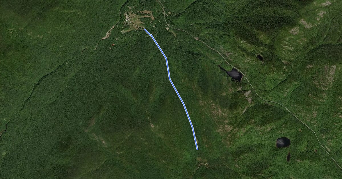 Маршрут Old Dix Trail на спутниковом снимке