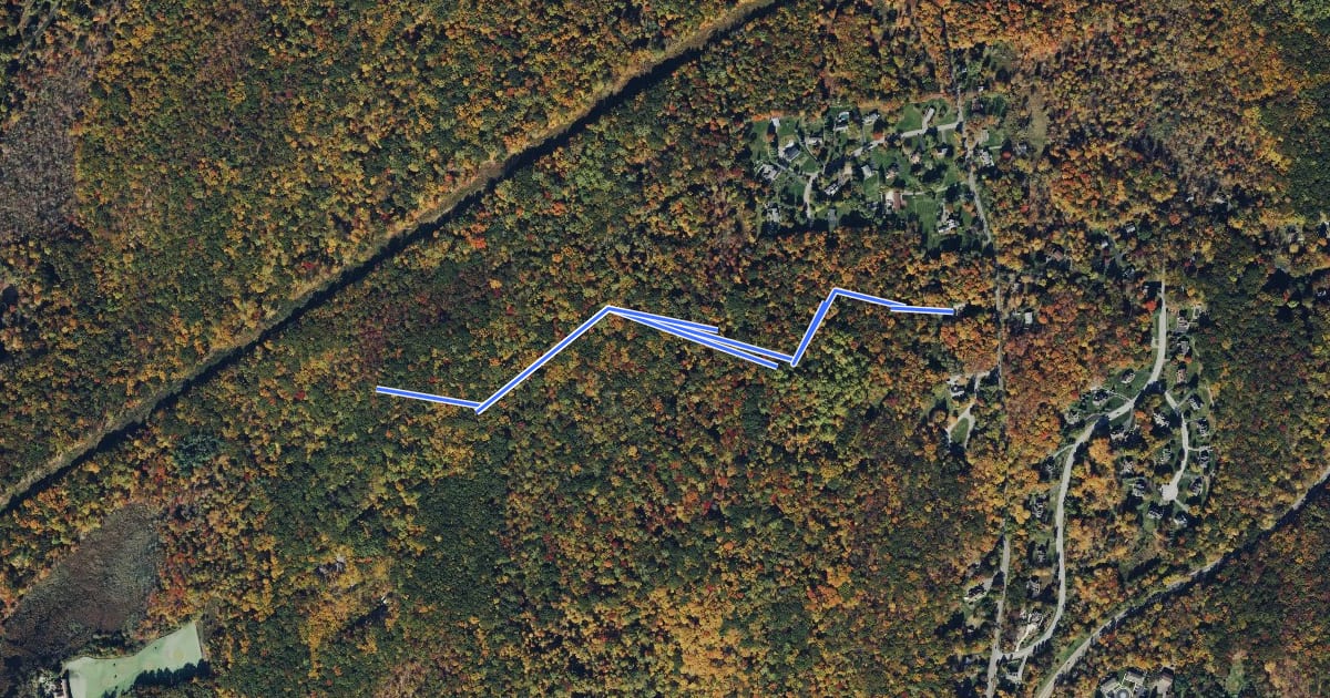 Маршрут Old Farm Trail на спутниковом снимке
