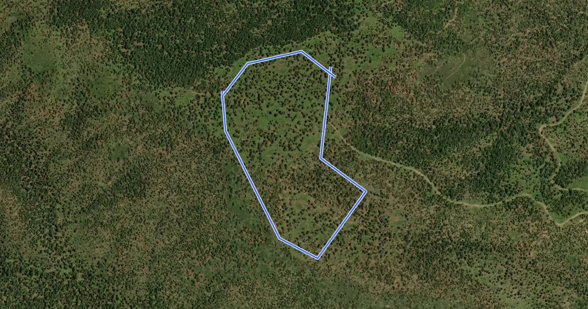 Маршрут Old Grindstone Mesa Loop Trail на спутниковом снимке