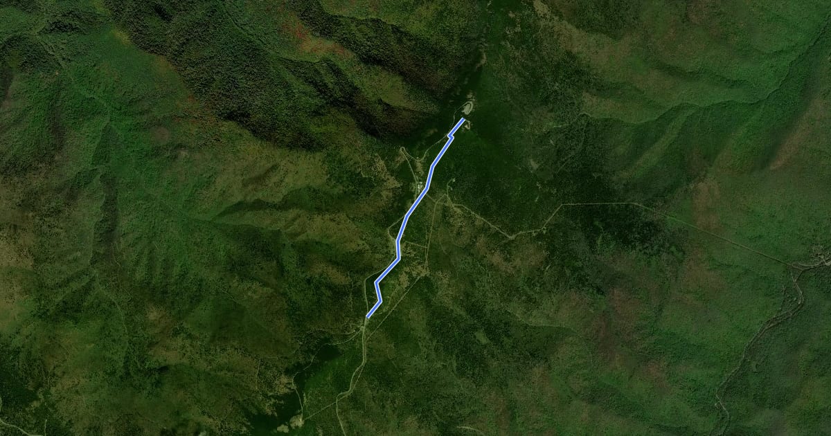 Маршрут Old Mitchell Trail на спутниковом снимке