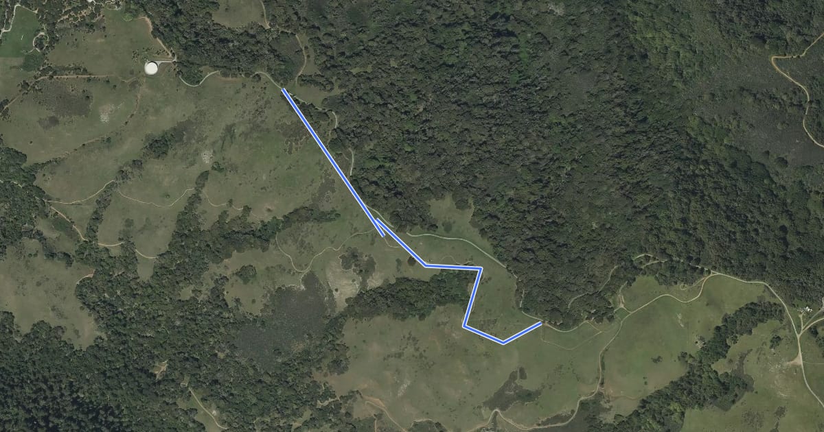 Маршрут Old Ranch Trail на спутниковом снимке