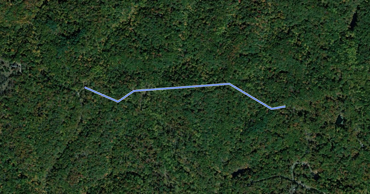 Маршрут Old Road Trail на спутниковом снимке