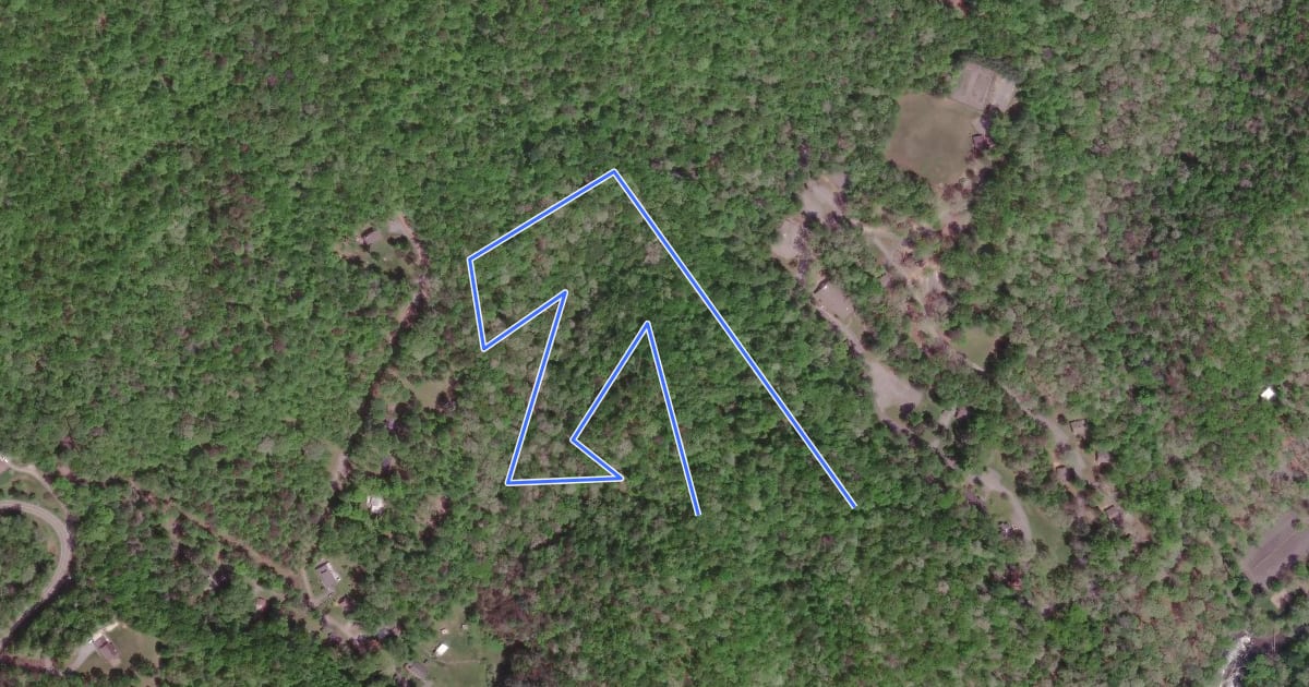 Маршрут Old Shawnee Trail на спутниковом снимке