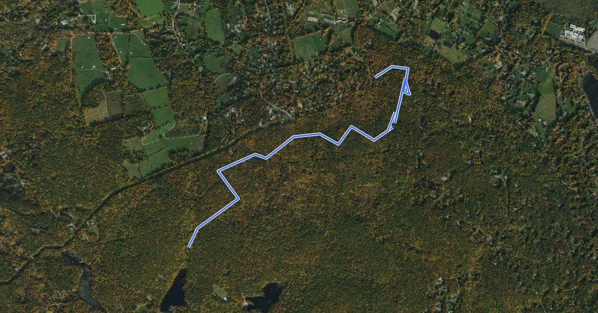 Маршрут Old Sib Trail на спутниковом снимке