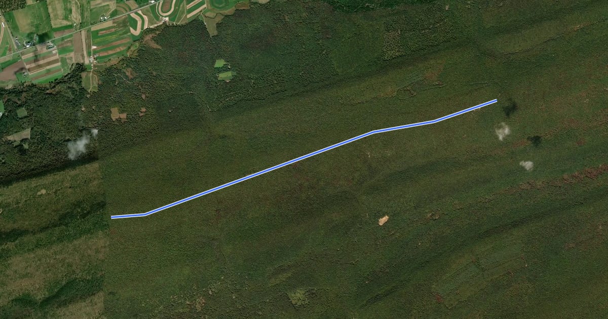 Маршрут Old Tar Road на спутниковом снимке