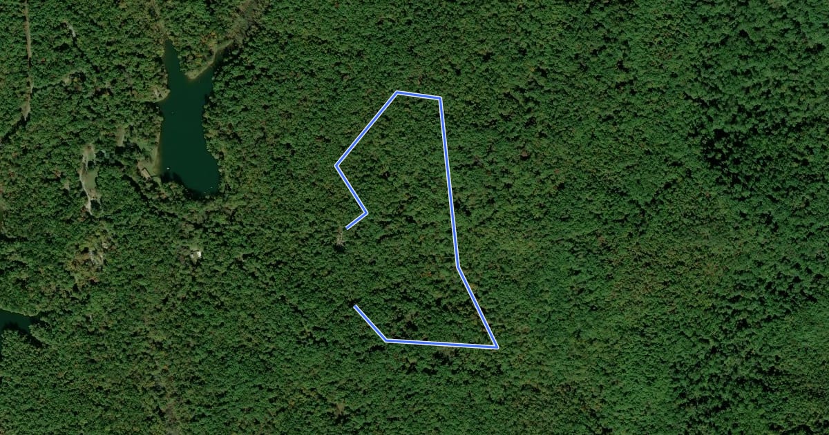 Маршрут Old Waterwheel Trail на спутниковом снимке