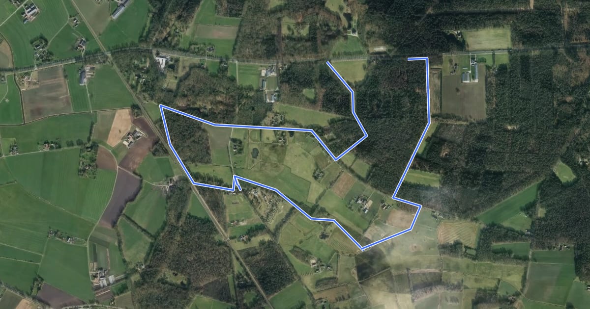 Маршрут Onderlaatsche Laakroute на спутниковом снимке