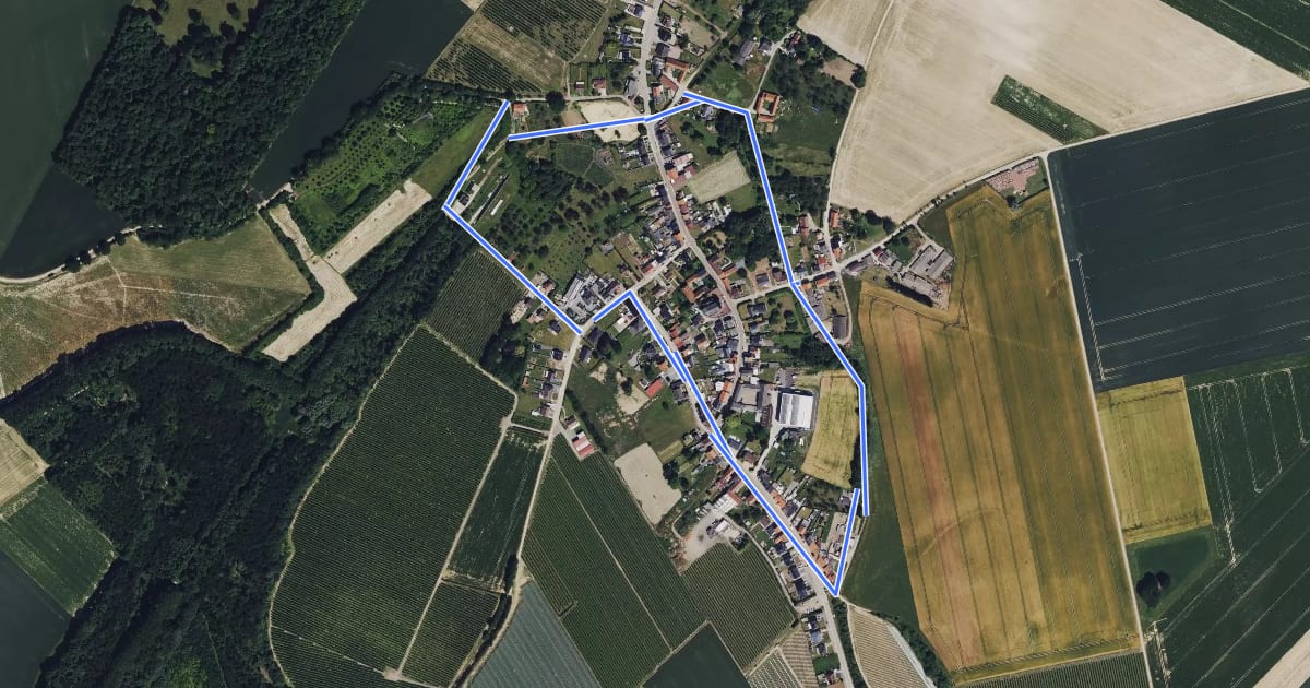 Маршрут Ontdek het dorp: Rukkelingen-Loon на спутниковом снимке