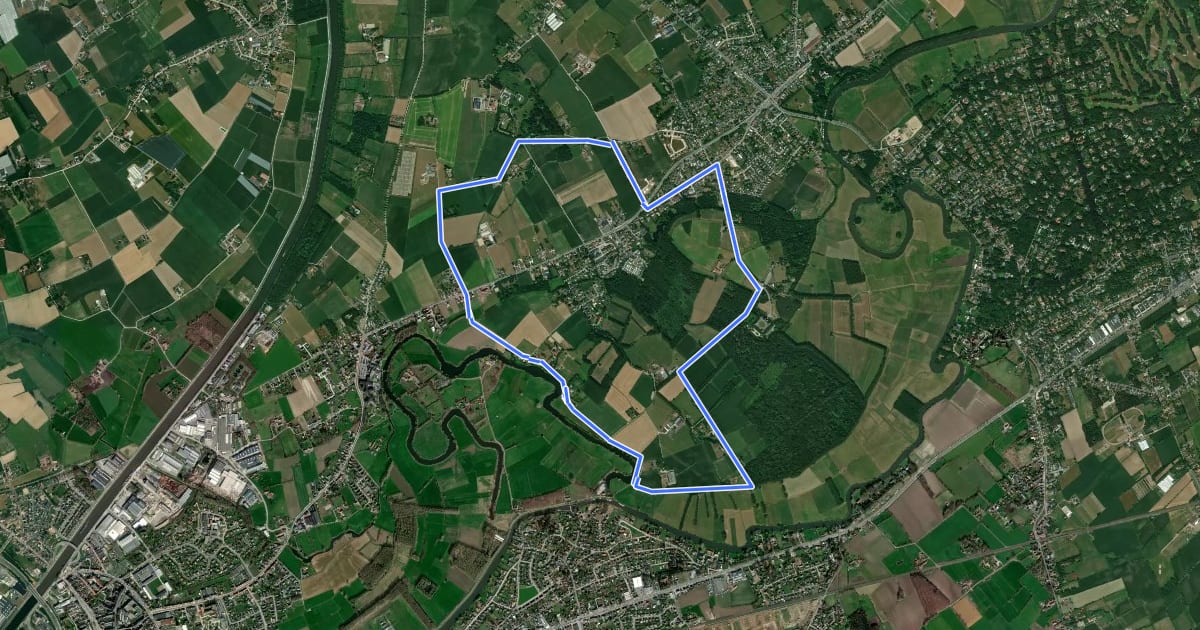 Маршрут Ooidonkroute на спутниковом снимке