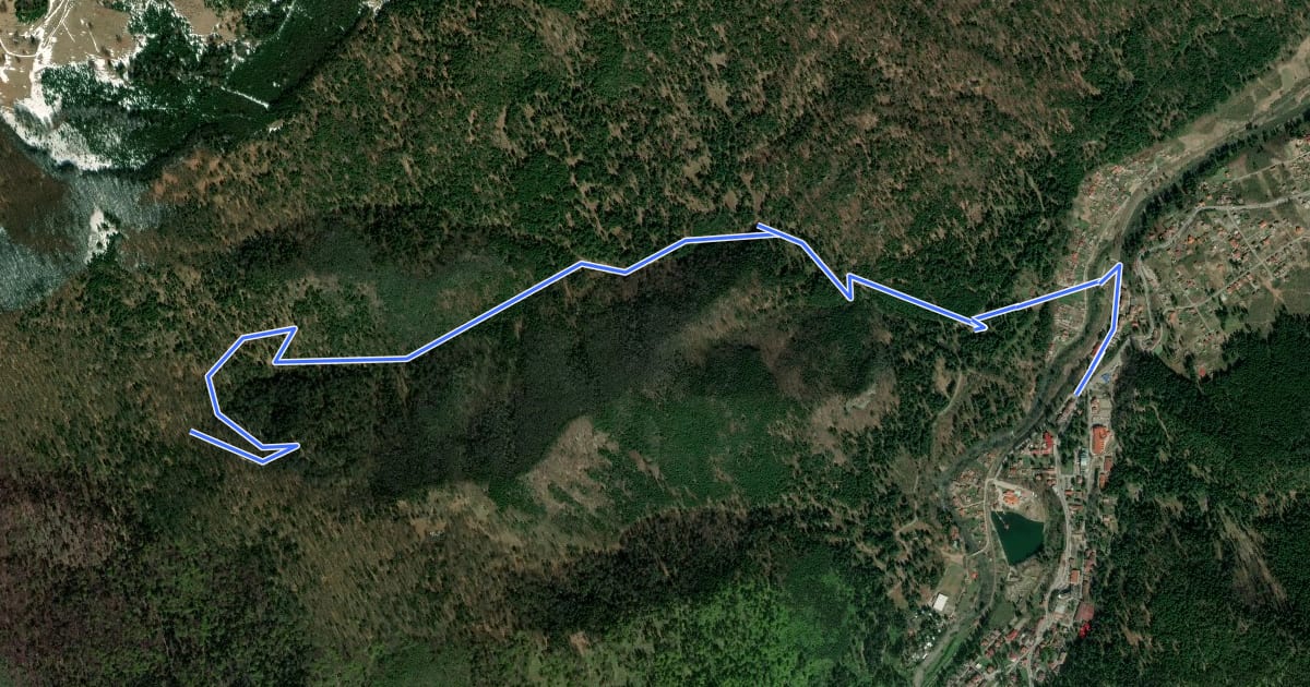 Маршрут oraș Băile Tușnad - Pilișca Mare на спутниковом снимке