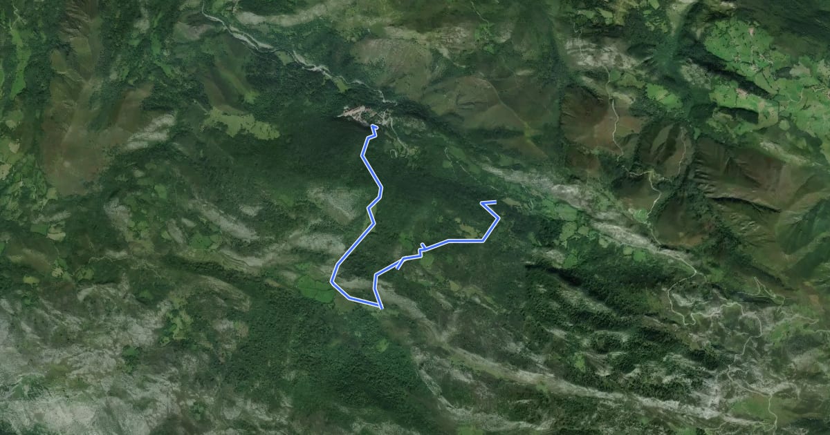 Маршрут Orandi на спутниковом снимке