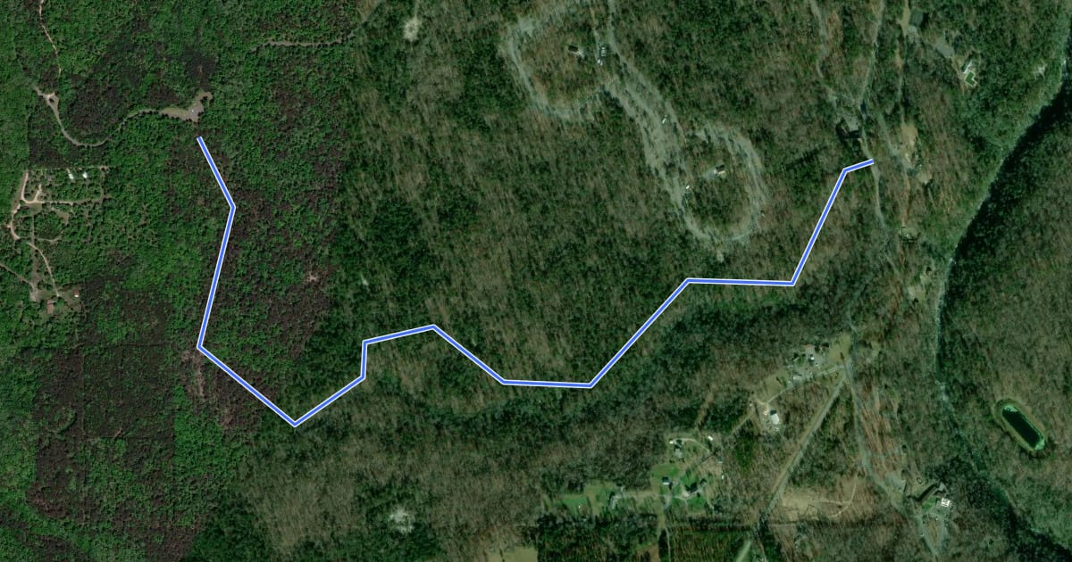 Маршрут Orange Trail на спутниковом снимке