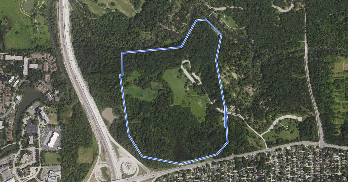 Маршрут Orange Unpaved Trail на спутниковом снимке