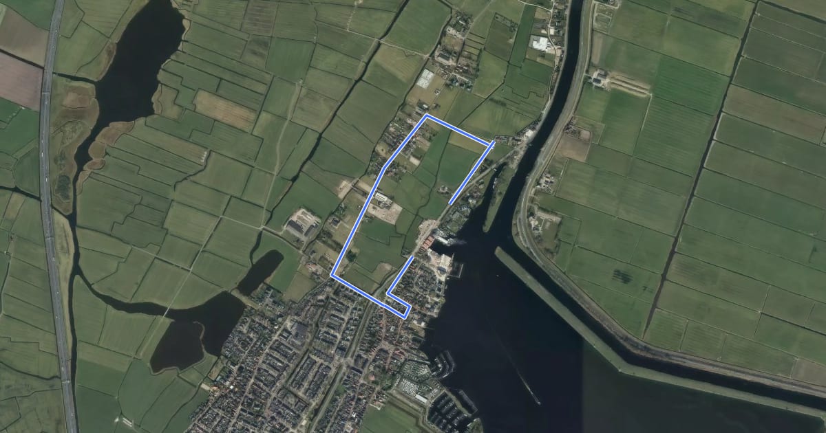 Маршрут Oranje route на спутниковом снимке