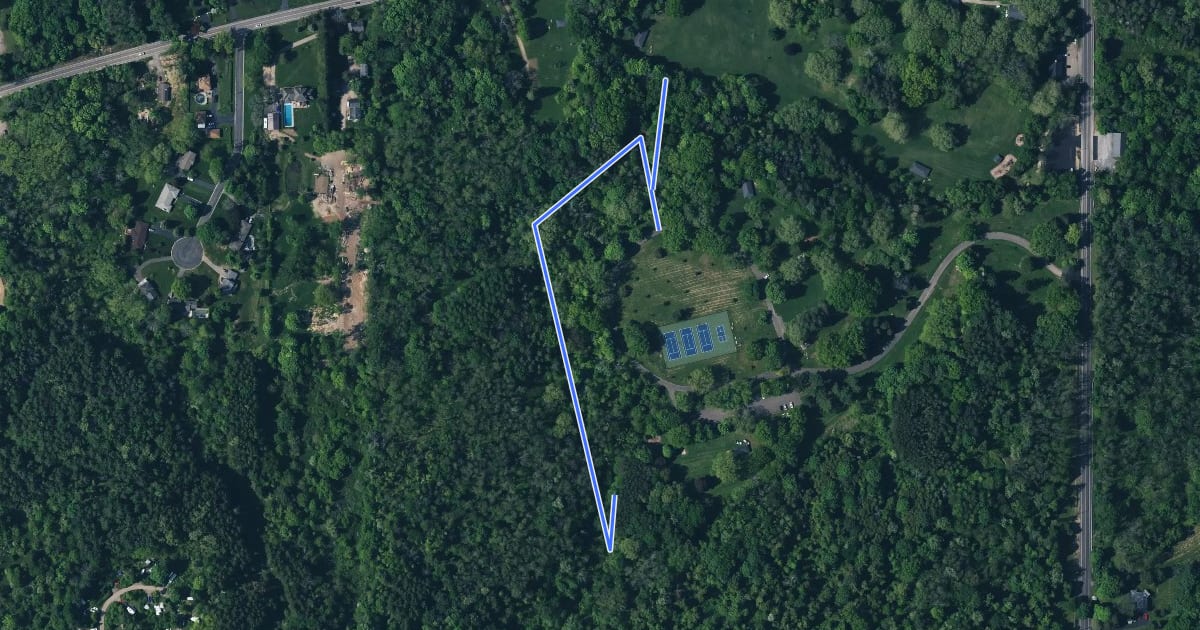 Маршрут Orchard Trail на спутниковом снимке