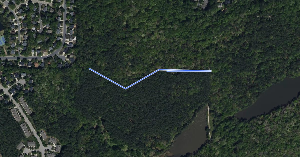 Маршрут Order of the Arrow Trail на спутниковом снимке