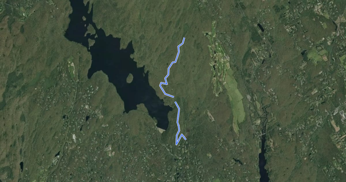 Маршрут Ordway Trail на спутниковом снимке