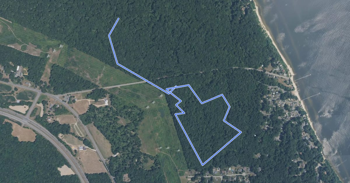 Маршрут Oriole Trail на спутниковом снимке