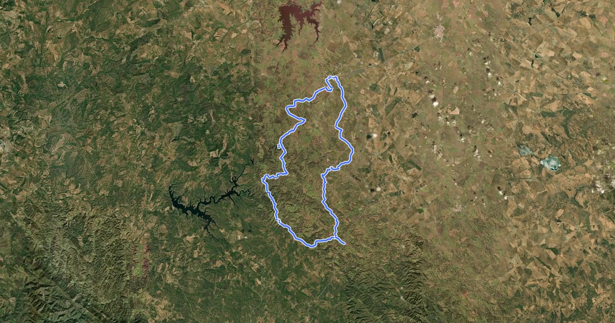 Маршрут ORQ BTT P56 на спутниковом снимке