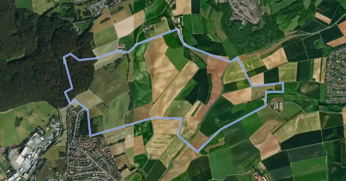 Маршрут Ortsrundwanderweg Ober-Ramstadt 2 на спутниковом снимке