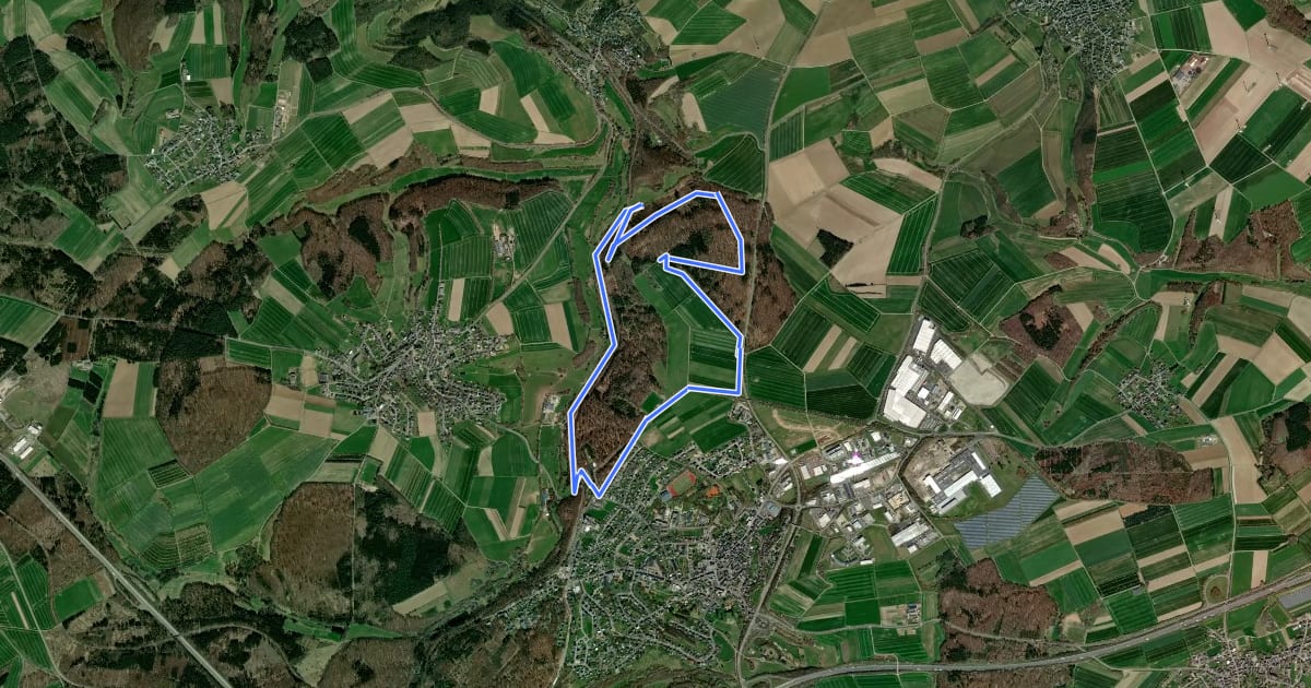 Маршрут Ortswanderweg 3 in Kaisersesch und Masburg на спутниковом снимке