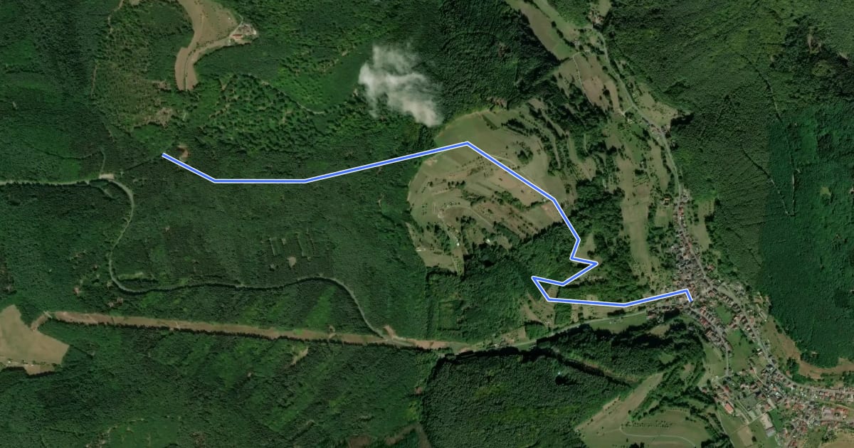 Маршрут Ortswanderweg Altenbuch 1 на спутниковом снимке