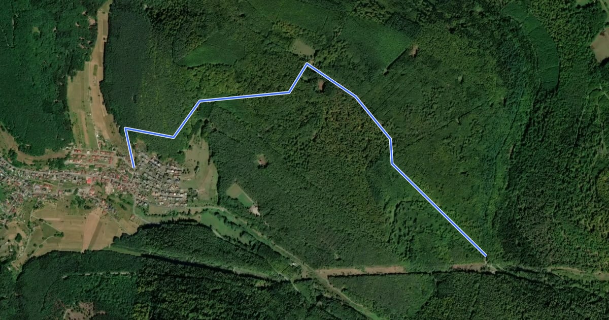 Маршрут Ortswanderweg Altenbuch 2 на спутниковом снимке