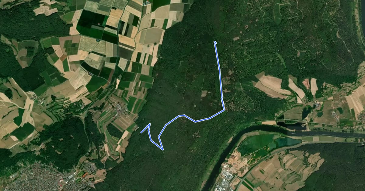 Маршрут Ortswanderweg Großheubach G2 на спутниковом снимке