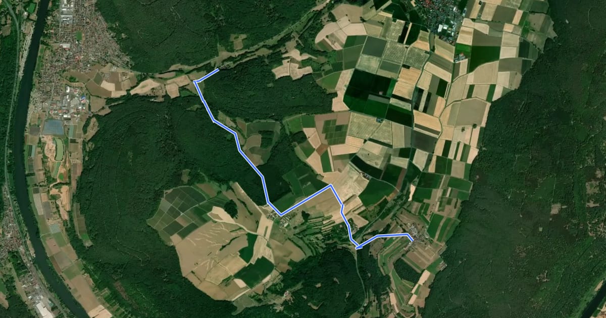 Маршрут Ortswanderweg Großheubach G3 на спутниковом снимке
