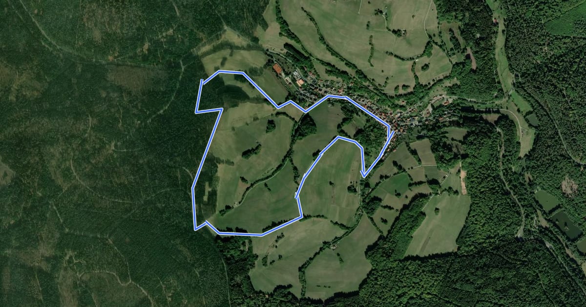 Маршрут Ortswanderweg Habichsthal H1 на спутниковом снимке